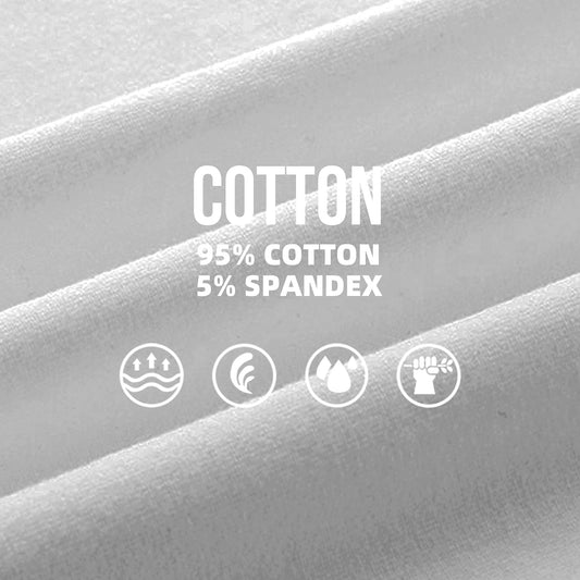 Natural Feelings Men's Basic White Brief Underwear Mens Cotton Classics Briefs Full Rise Mens Underwear Briefs Pack