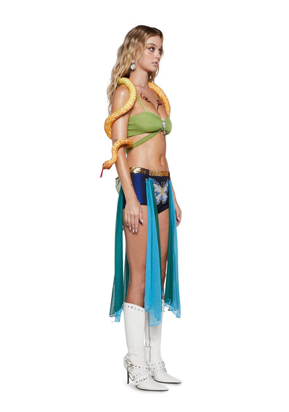 Dolls Kill Britney Slave for U Inspired Costume - Snake Charmer Outfit by Trickz N' Treatz - XX-Small