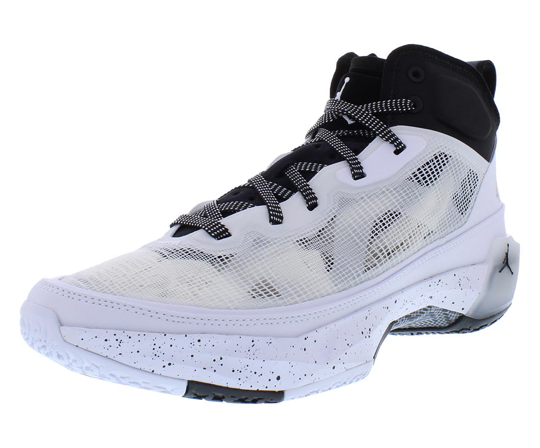 Nike Men's Air Jordan XXXVII Basketball Shoe (White/Citrus/Black, us_Footwear_Size_System, Adult, Men, Numeric, Medium, Numeric_10)