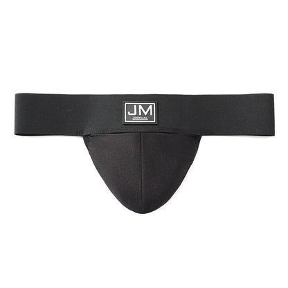 JOCKMAIL Men's Jockstrap Underwear Pouch Jock Strap Athletic Supporter with Stretch Pouch & Elastic Waistband (US, Alpha, Medium, Regular, Regular, 2, PINK+BLACK)