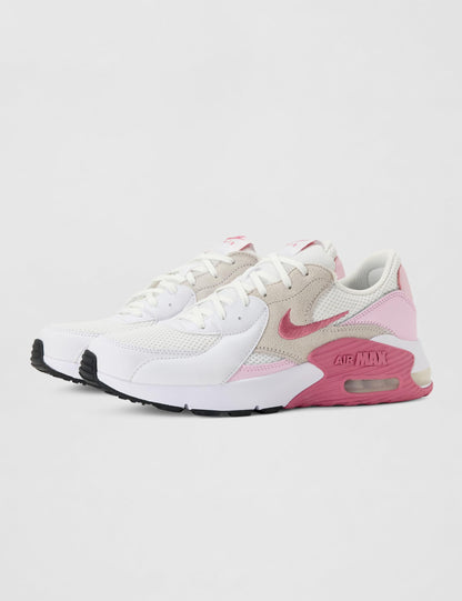 Nike Women's Air Max Excee Shoes, White/Peony-Pink Foam-Platinum Tint, 9