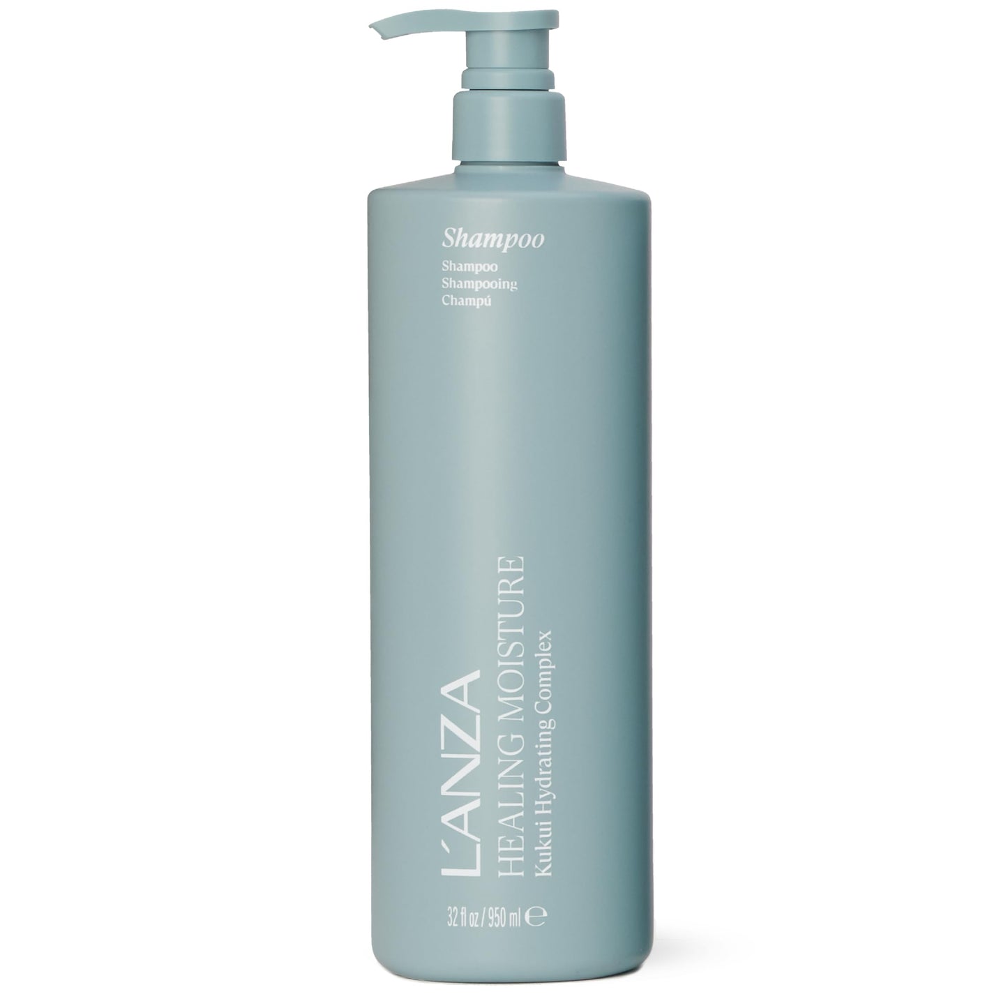L'ANZA Healing Moisture Shampoo, Hydrates & Heals Damaged Hair, Deep Hydration, Softens, Anti-Frizz, Restores Elasticity, Color Safe Anti-Humidity Daily Wash, Strengthening, Sulfate Free (33.8 Fl Oz)