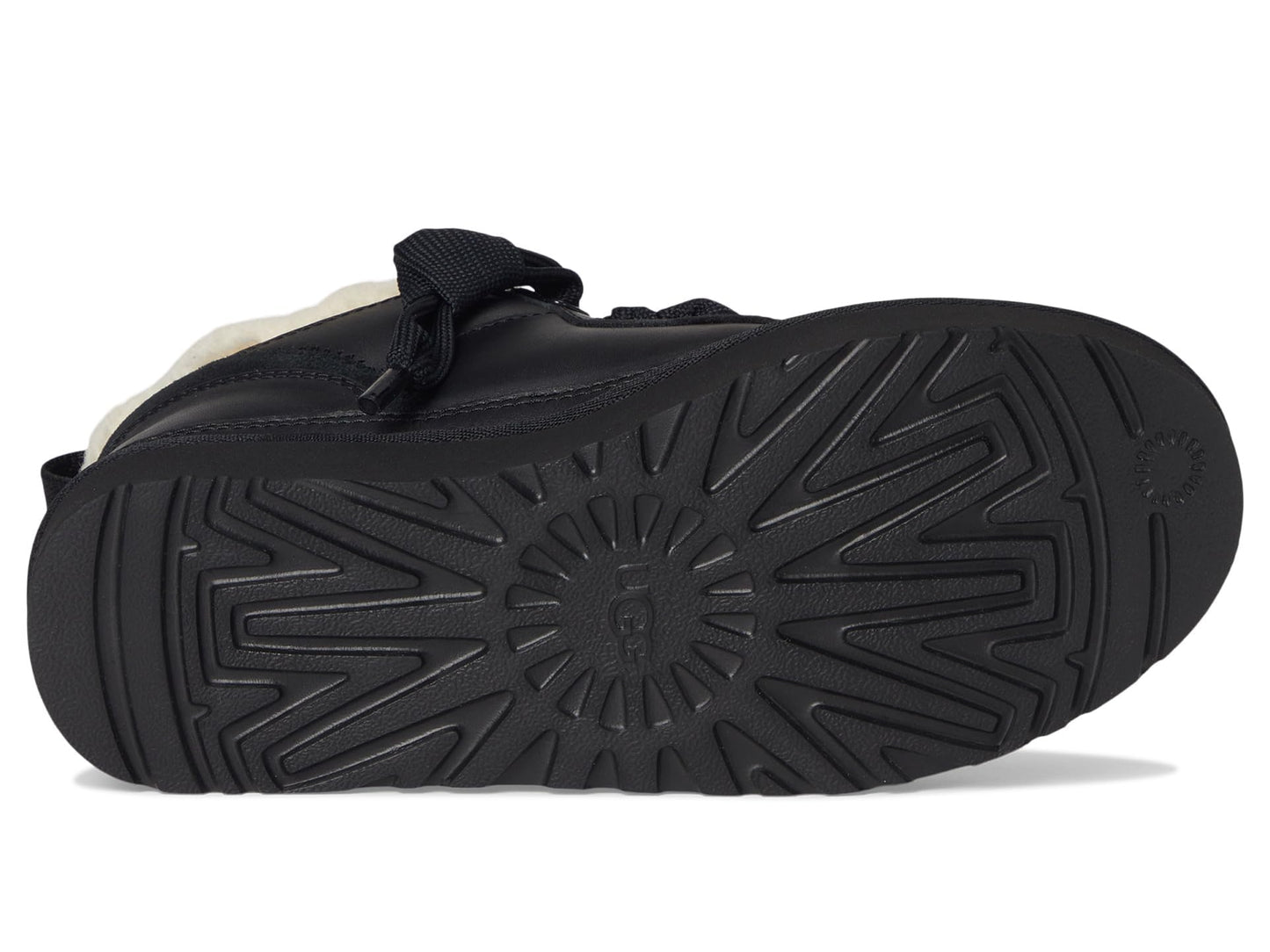 UGG Women's Lowmel Lthr Sneaker, Black, 8