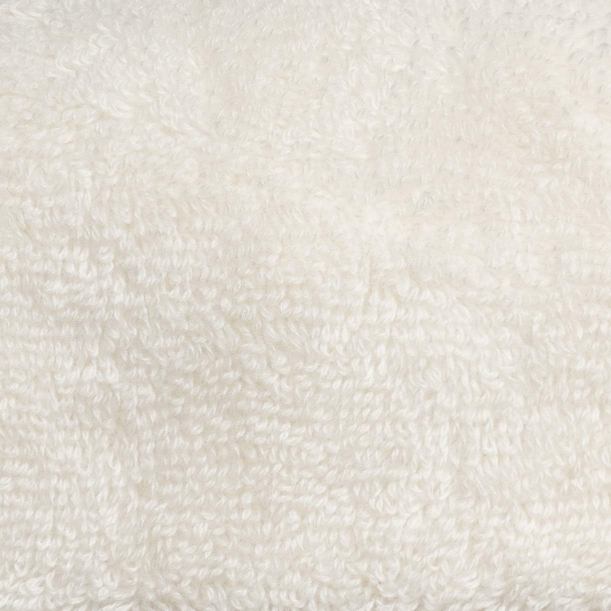 Fabdreams 100% Organic Cotton Bath Towel Set of 6 700 GSM Hotel Premium Plush Absorbent Soft Durable Skin-Friendly Spa Quality Bathroom Comfort with 2 Bath 2 Hand Towels and 2 Wash Cloths Ivory