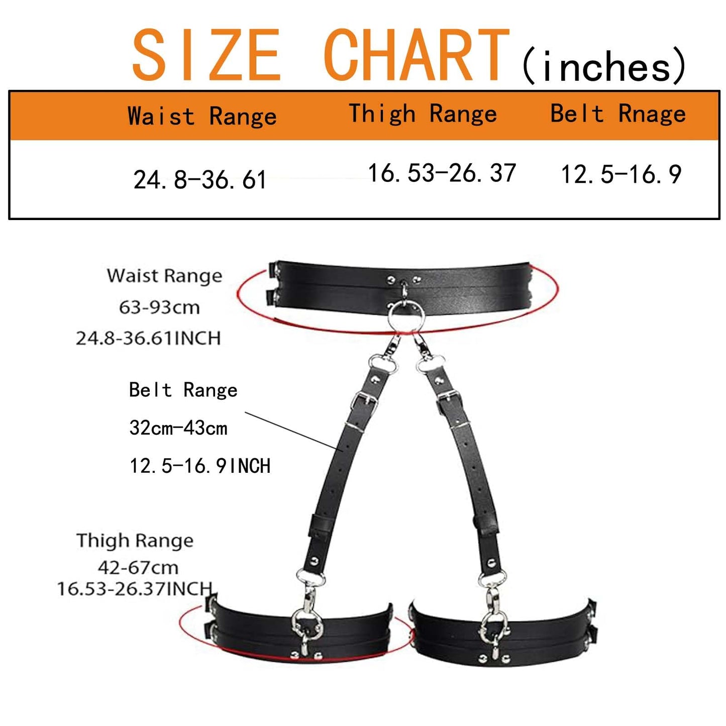 Women's garter belt Leather Thigh harness Punk Leg Belts lingerie Bar Carnival Party Cosplay outfits Accessories