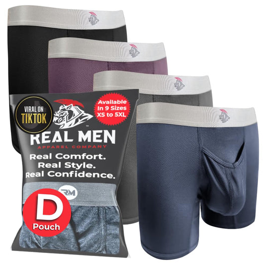 7 Nylon Boxer Briefs V-Fly D Pouch Sm 4pk Blk/Dnm/Gnmtl Gry/Wnbry Mens Boxer Briefs Mens Mesh Underwear With Pouch Horizontal Fly Underwear For Men