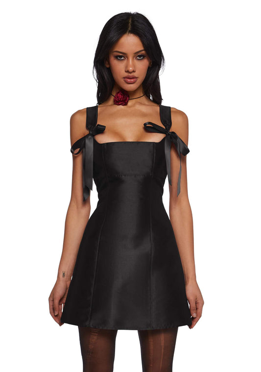 Dolls Kill Pixie Stardust Mini Dress by Current Mood, Black, Small