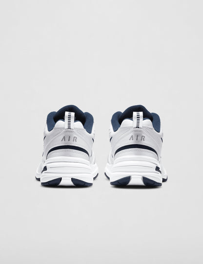 NIKE AIR MONARCH IV (MENS) - 6.5 White/Metallic Silver
