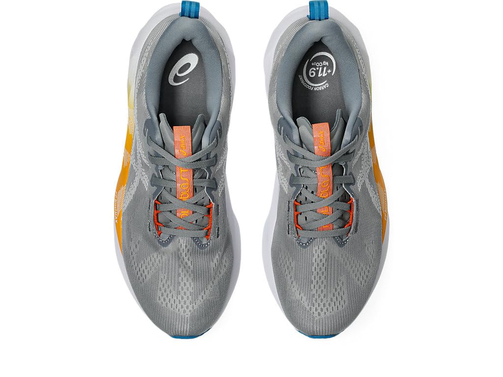 ASICS Men's Novablast 5Sneaker, Gravel White, 10.5 US