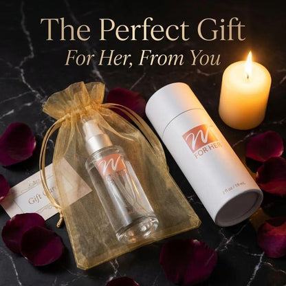 W For Her Silicone Personal Moisturizer for Women - 3-Ingredient Formula with Vitamin E - Long-Lasting, Water-Resistant, Unscented, No Residue - Paraben & Glycerin Free - Glass Pump Bottle, 2 Fl Oz