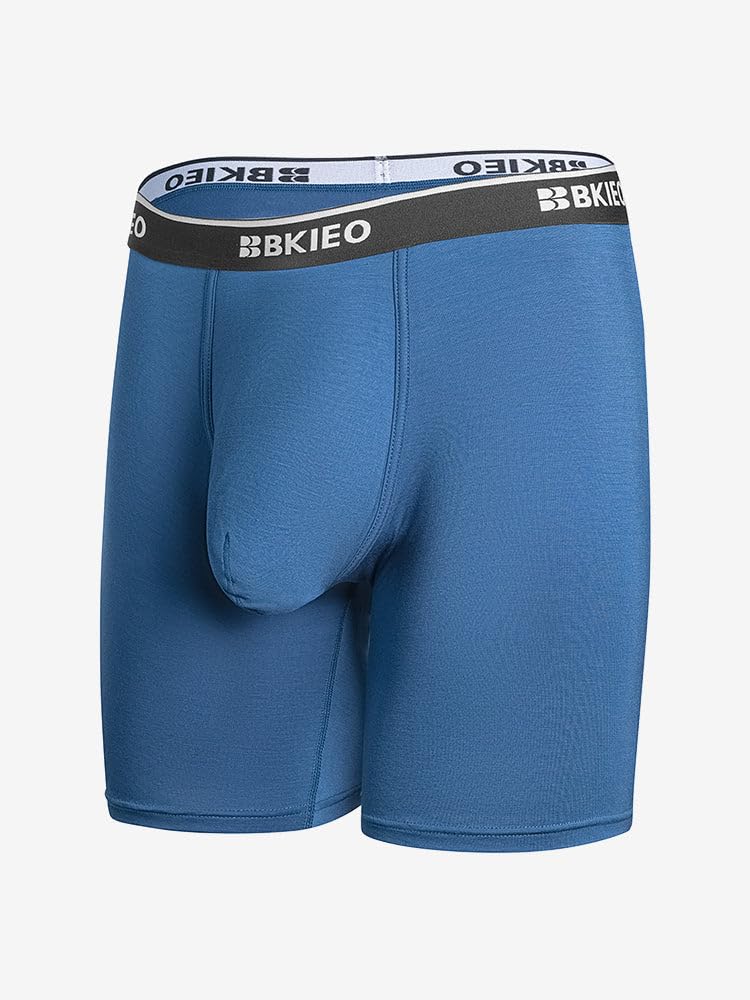 Modal Spacious Pouch Boxer Briefs - Vibrant Everyday Essential, 3-Pack, Small, Blue/Turquoise/White