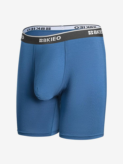 Modal Spacious Pouch Boxer Briefs - Vibrant Everyday Essential, 3-Pack, Small, Blue/Turquoise/White