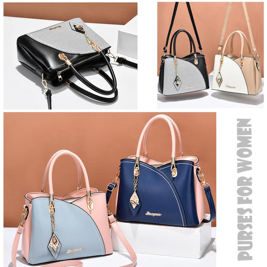 SiMYEER Satchel Purses and Handbags for Women Leather Crossbody Bags Shoulder Tote Bags