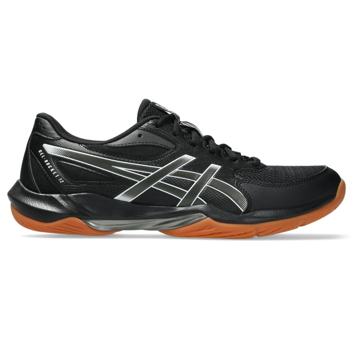 ASICS Men's Gel-Rocket 12 Volleyball Shoes, 14, Black/Gunmetal