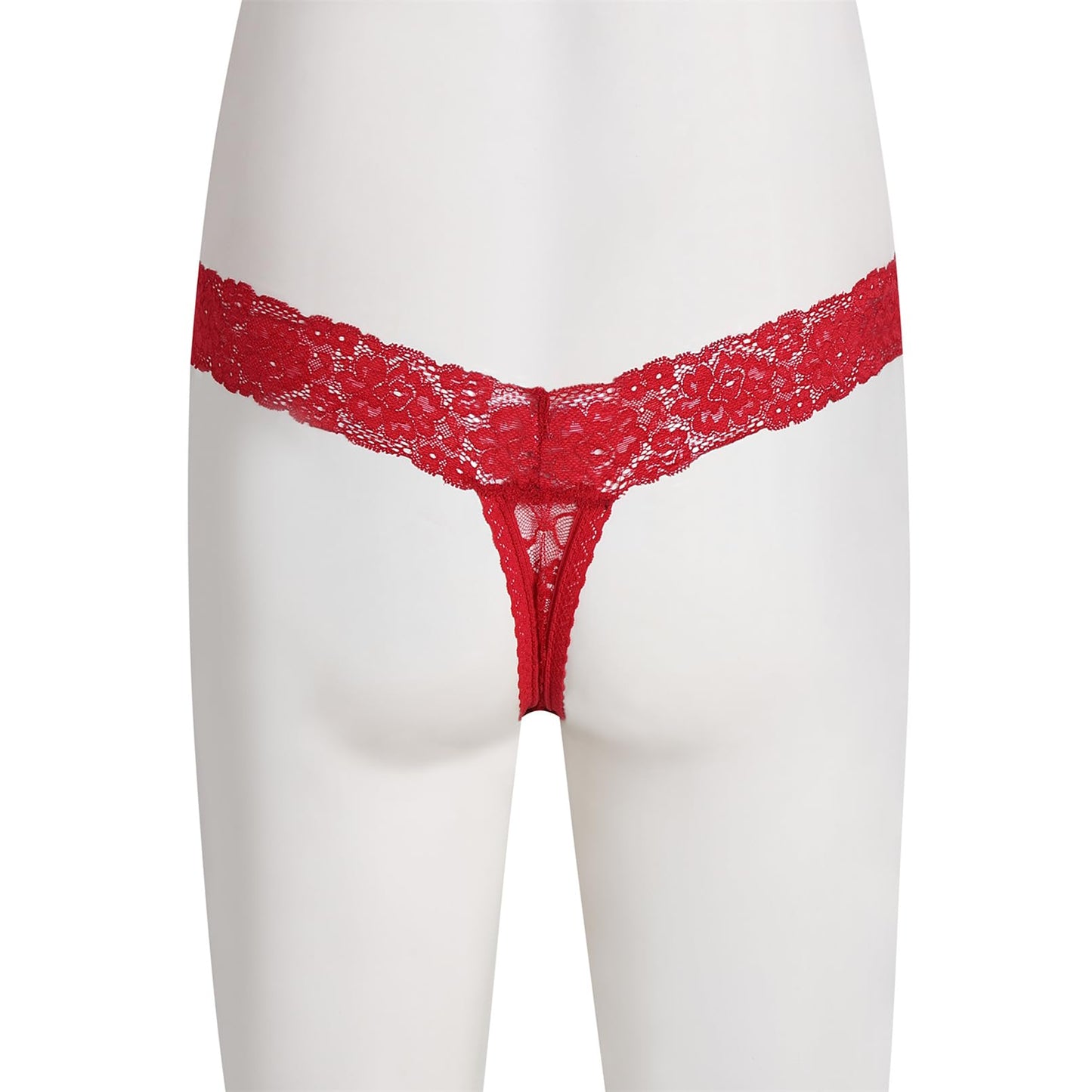 GNFVQLLE Lace Frilly Sissy Panties Femboy Mens Thong Sexy Underwear Male Lingerie Girly Clothes Feminine Outfit Red