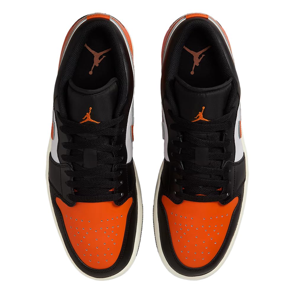 AIR JORDAN 1 LOW "BLACK/STARFISH-WHITE-SAIL"