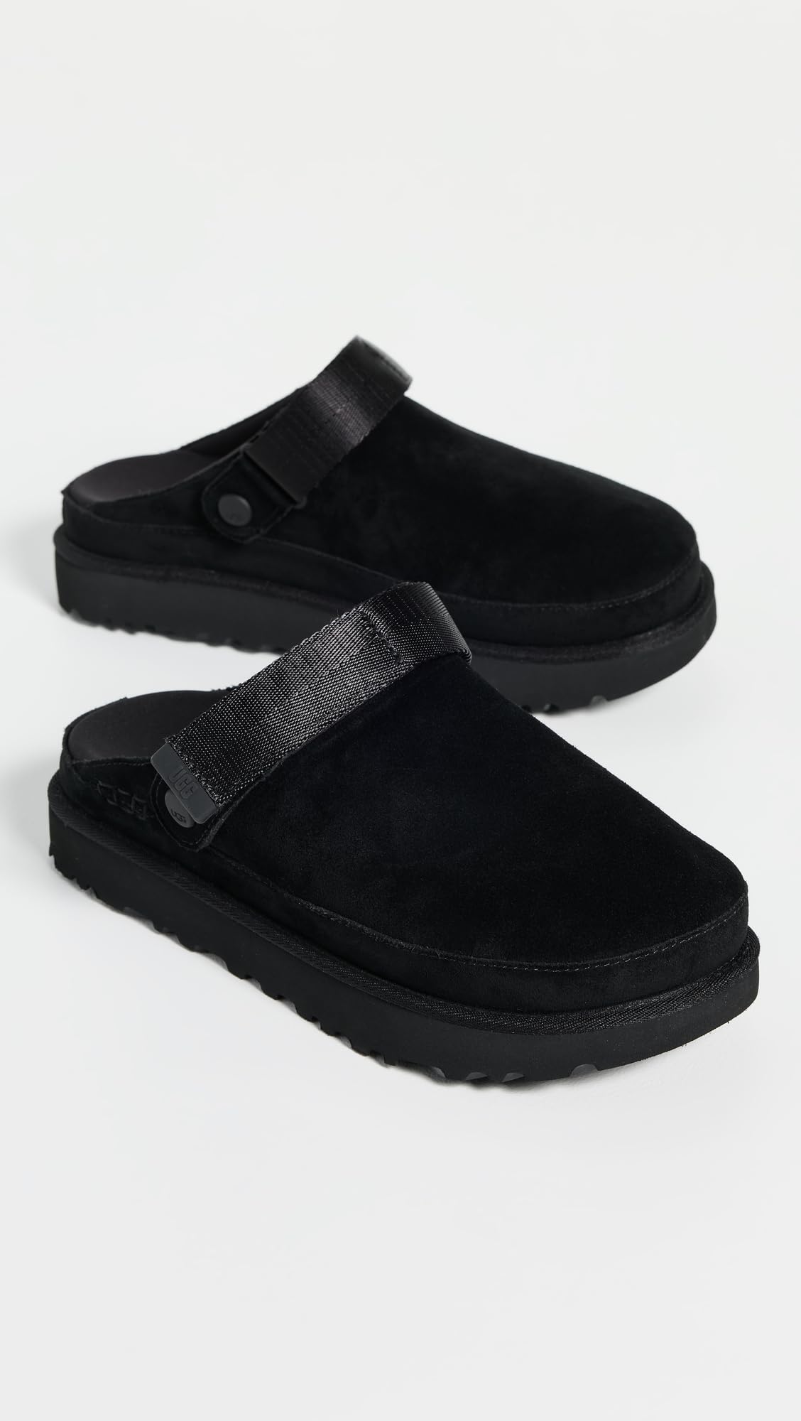 UGG Women's Goldenstar Clog, Black, 9.5