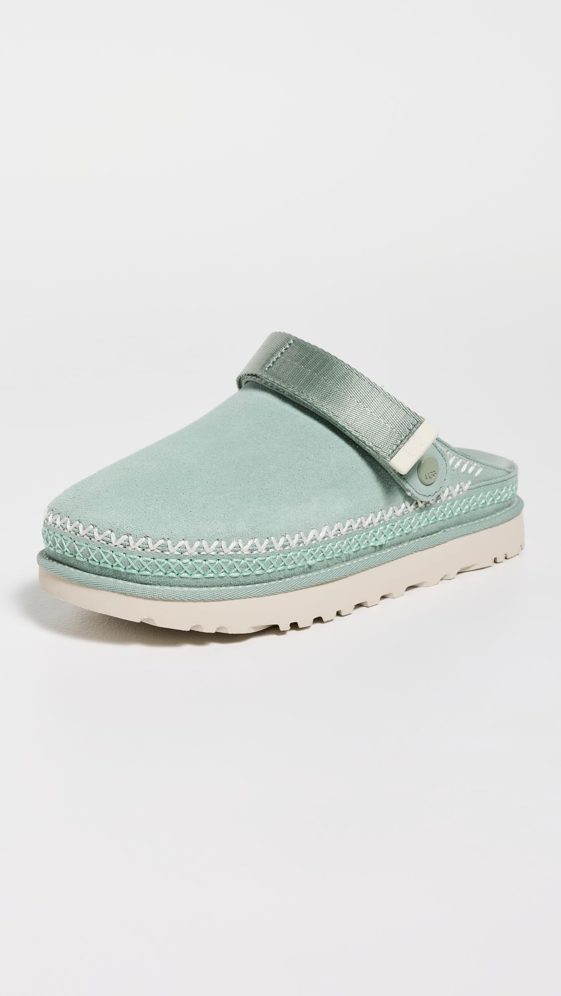 UGG Women's Goldenstar Meadow Accent Clog Shoe, Artichoke, 9.5