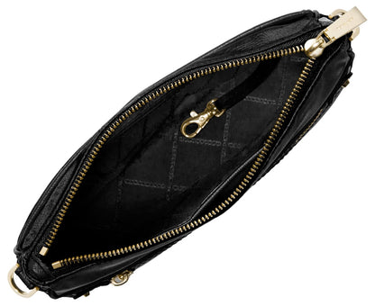 Michael Kors Jet Set Charm Large Crossbody Bag, Gold-Tone Hardware/Black, One Size