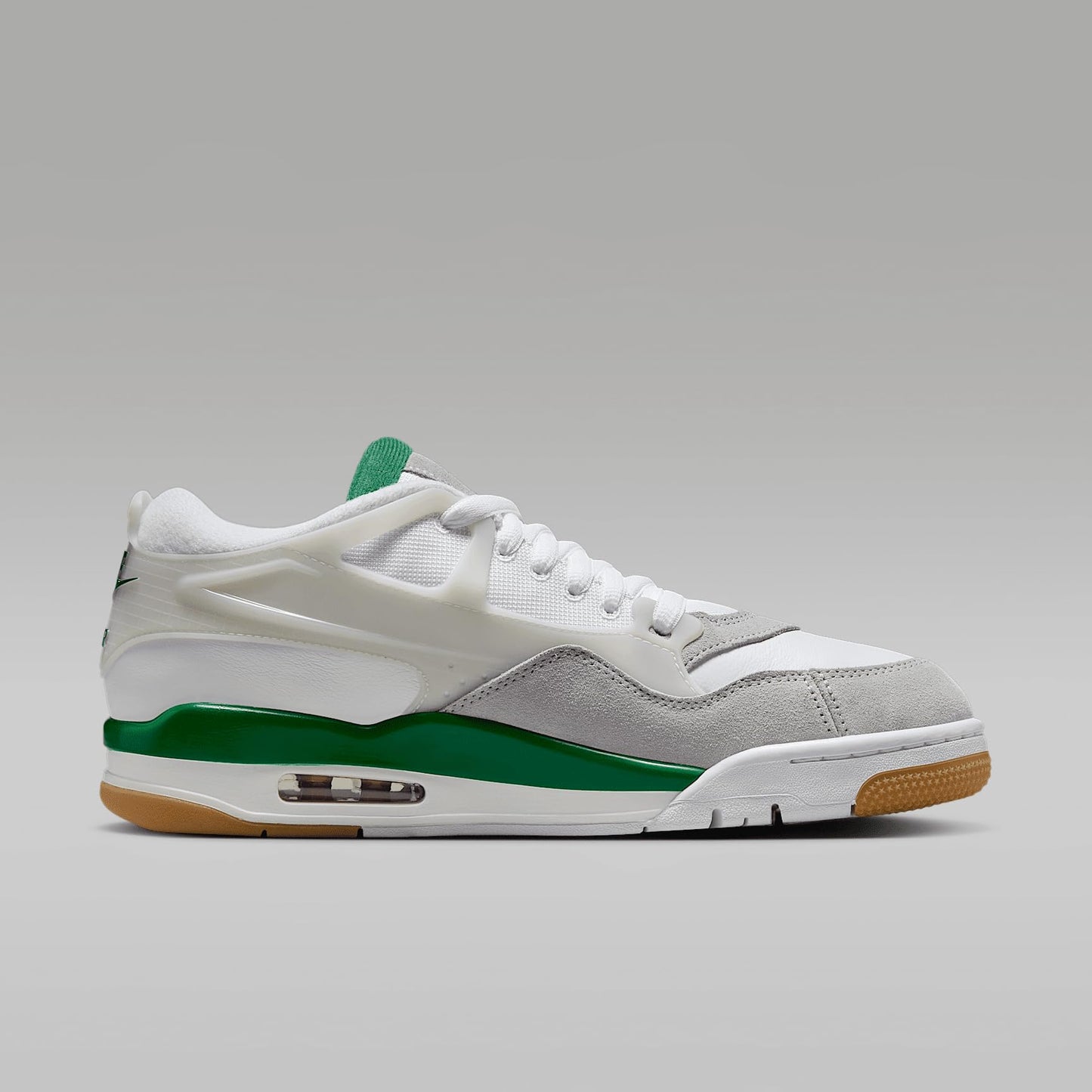 Air Jordan 4 RM Men's Shoes (FQ7939-103, White/Neutral Grey/Wolf Grey/Pine Green) Size 9.5