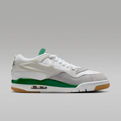 Air Jordan 4 RM Men's Shoes (FQ7939-103, White/Neutral Grey/Wolf Grey/Pine Green) Size 9.5
