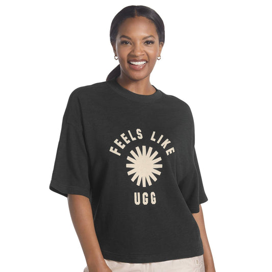 UGG, Womens, Feels Like Tee, Ink/Cream, M