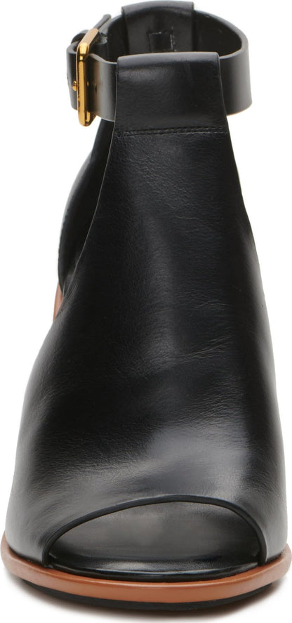 Vince Camuto Women's Frasper Buckle High Heel Sandal, Black, 7 M