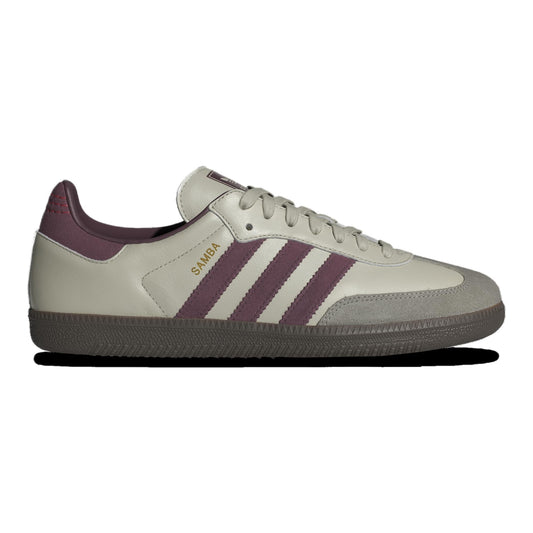 adidas Samba OG Men's Sneaker (Putty Grey Maroon, 11)