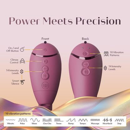 Womanizer Next Duo Rabbit Vibrator for Women | 14 Vibration & Sucking Modes 10 Patterns | Dual Motor Dildo Adult Toy with Clit Sucker & G-Spot Vibrator | Quiet Clitoral Stimulator Sex Toys | Pink