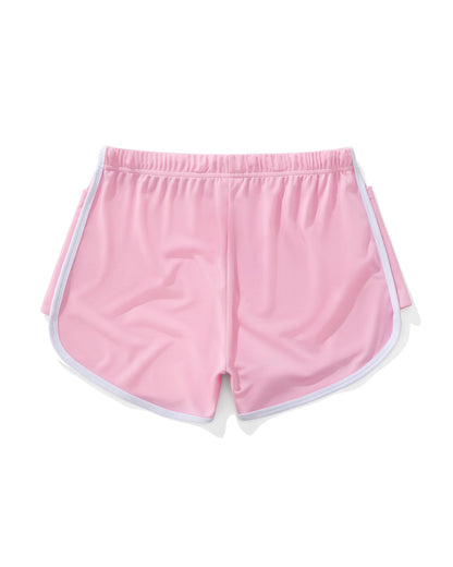 Pink Men's Mesh Shorts Vintage Gym  Pink