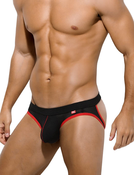 Arjen Kroos Men's Jockstraps Athletic Supporters Breathable Mesh Jock Straps,BLACK,Large