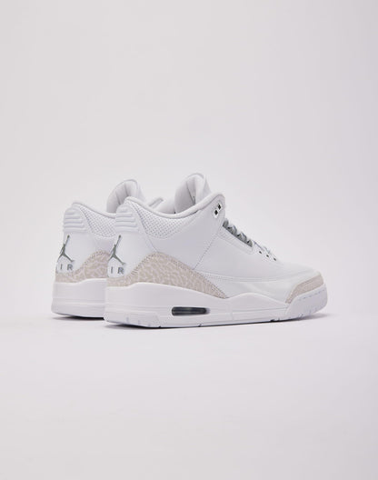 Air Jordan 3 Retro 'White/Metallic Silver'