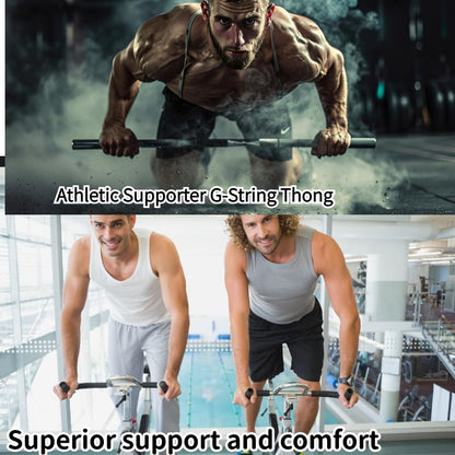 BreakEgg Men's Sexy Strap Thong Underwear with Athletic Supporter G-String Thong Underwear for Men (Pink,One Size)