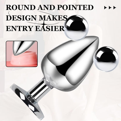 Butt Plug Fox Tail, Artificial Handmade Yellow-Brown Colour Tail, Detachable Multi-Function Vestibule Anal Plug Adult Products Cosplay Couples Erotic Games SM Toys-2.2CM Anal Plugs
