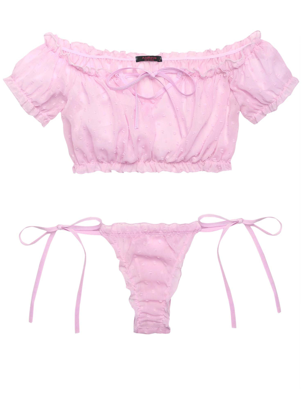 Sissiy Feminization Bra  Set- Sexy Babydoll Lingerie