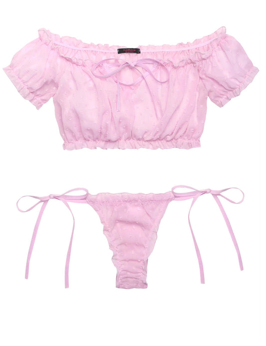Sissiy Feminization Bra  Set- Sexy Babydoll Lingerie