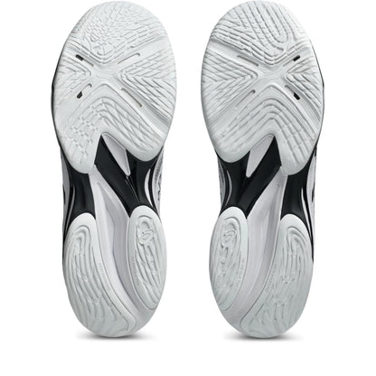 ASICS Men's Netburner Ballistic FlyteFoam 4 Volleyball Shoes, 15, White/Black