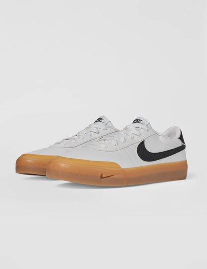 Nike Men's Court Shot Shoes, White/Black-Gum Light Brown, 13
