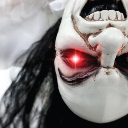 Haunted Hill Farm 3.0-Ft. Life-Size Animatronic Possessed Woman