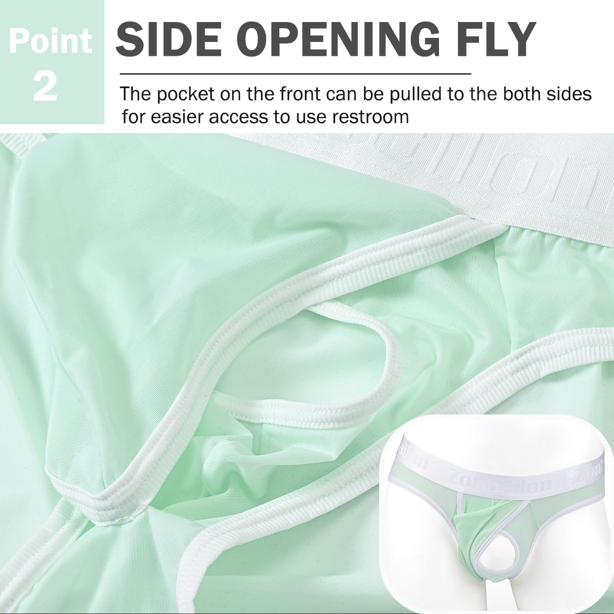 Men 's Underwear Briefs Bikini Silk Moisture Wicking Cool Breathable Underwear for Men Pouch Pack