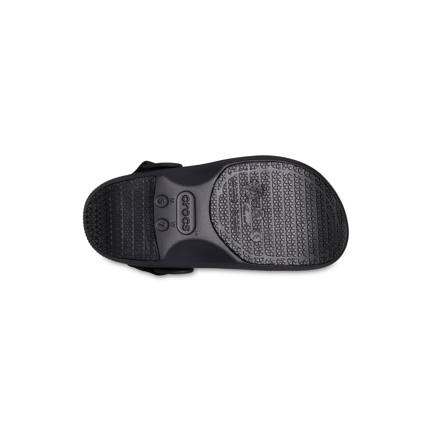 Crocs Unisex-Adult Classic Work Clogs | Enclosed Toe | Slip Resistant | All Day Comfort, Black, 5 Women/3 Men