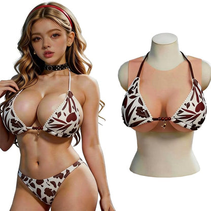 Fake boobs Silicone Breastplate Fake breasts Silicone breasts forms Breast plates (Nude, B cup silicone filler)
