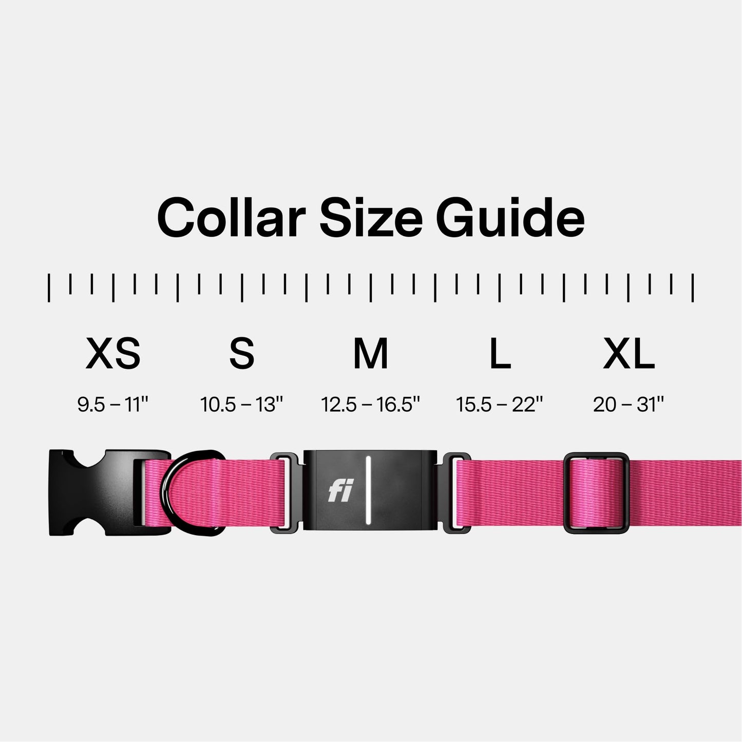 New Fi Series 3+ Smart Dog Tracker Collar [12 Month Membership Included] GPS Tracker for Dogs with Health & Behavior Monitoring, Escape Alerts, Waterproof, LED, Apple Watch Compatible (Pink, Large)