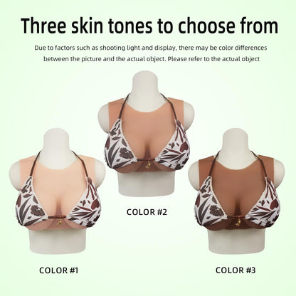 Fake boobs Silicone Breastplate Fake breasts Silicone breasts forms Breast plates (Nude, B cup silicone filler)