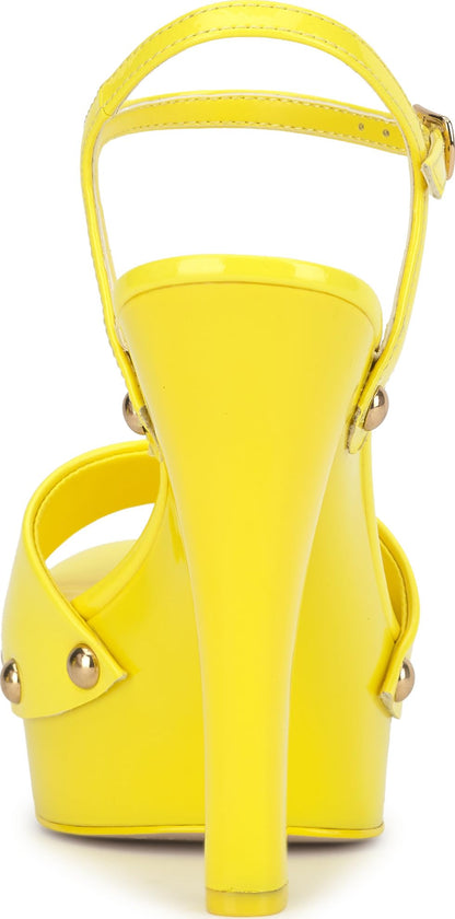 Jessica Simpson Calenta Studded Platform Sandal, Bright Yellow,