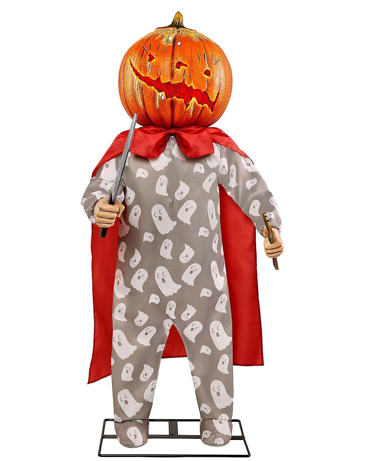 Spirit Halloween 4 Ft 4 In Harvey Carvey Animatronic, Scary Animated Decor