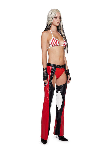 Dolls Kill Christina Inspired Costume by Trickz N' Treatz, Red, XX-Small