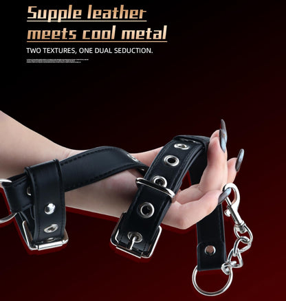 Stainless Steel Chastity Belt for Women to wear Outside Bondage Chastity Device Metal Briefs Harness for Couples Sex Toys (Black-NK9016)