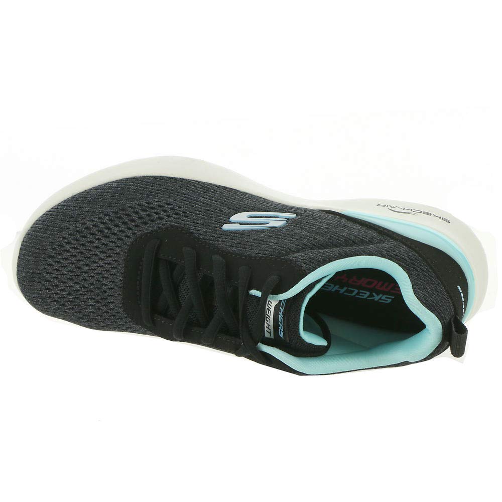 SKECHERS Skech-Air Dynamight-Top Prize Black/Turquoise 8 C - Wide