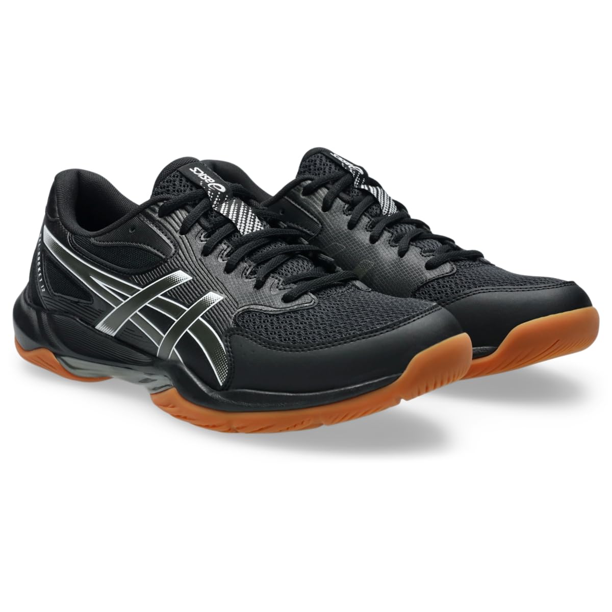 ASICS Men's Gel-Rocket 12 Volleyball Shoes, 14, Black/Gunmetal